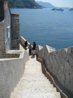 The famous walls of Dubrovnik